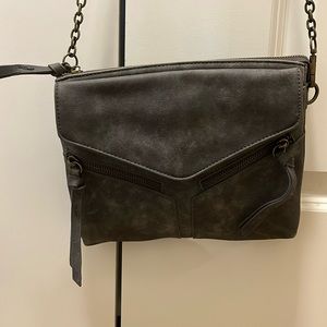Altar’d State Grey Leather Crossbody Purse